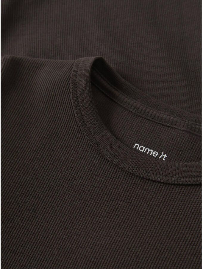 NAME IT KIDS longsleeve gebreid donkerbruin