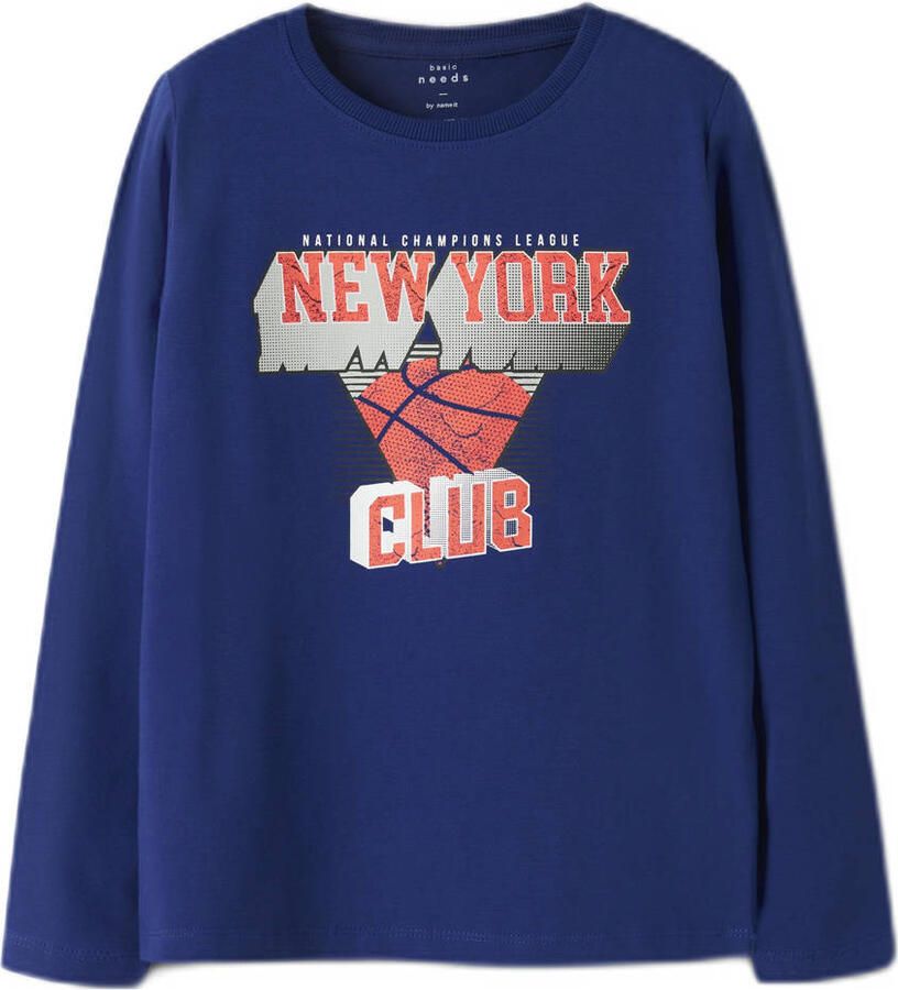 NAME IT KIDS longsleeve hardblauw