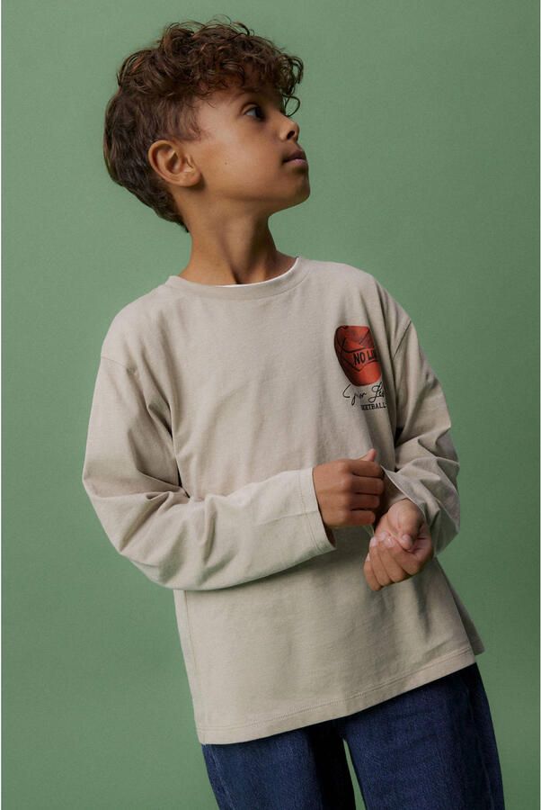 NAME IT KIDS longsleeve lichtgrijs