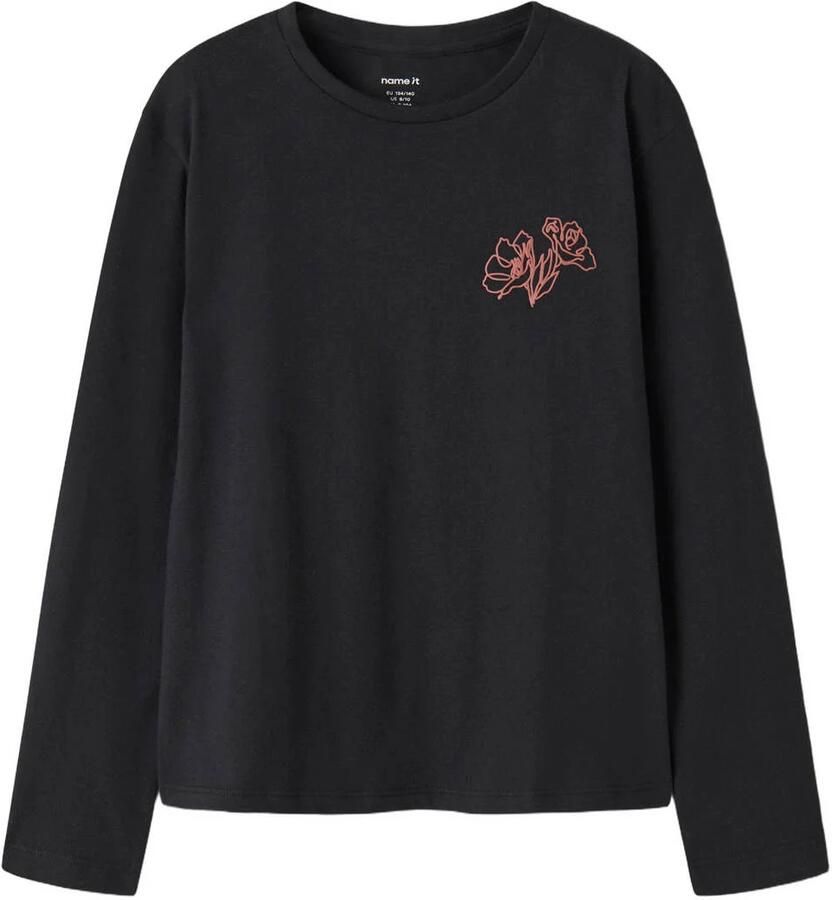 NAME IT KIDS longsleeve met backprint zwart - Foto 2