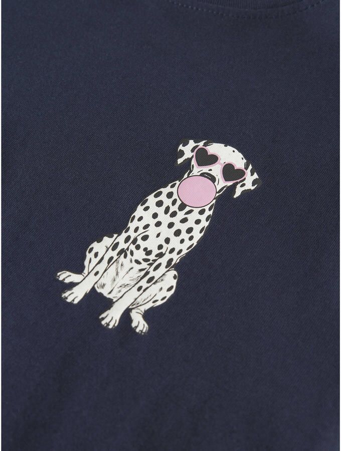 NAME IT KIDS longsleeve met print donkerblauw Meisjes Katoen Ronde hals - Foto 2