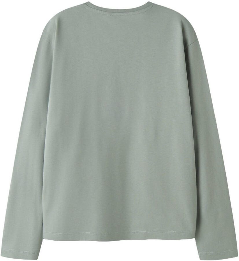NAME IT KIDS longsleeve met print groen - Foto 2
