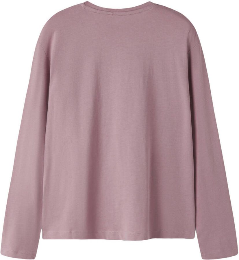NAME IT KIDS longsleeve met print lila