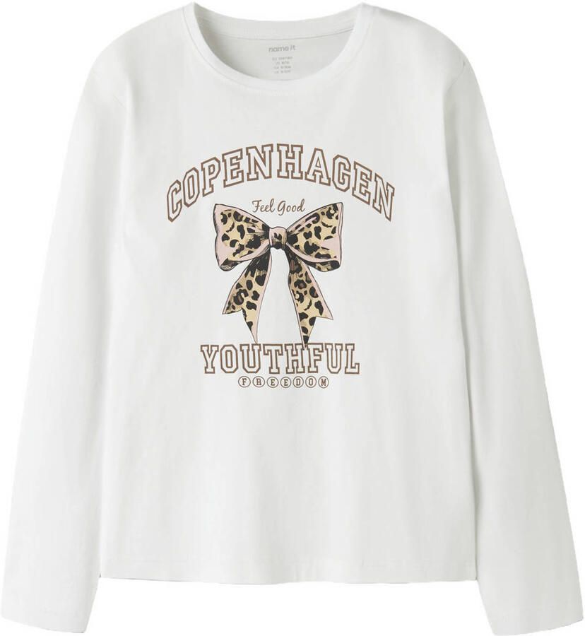 NAME IT KIDS longsleeve met print wit