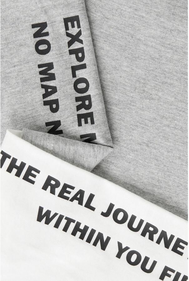 NAME IT KIDS longsleeve met tekst grijs - Foto 2