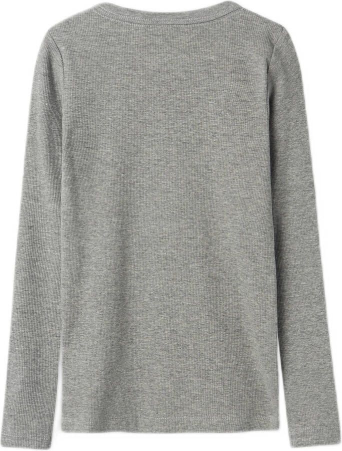 Name It Shirt met lange mouwen NKFNAKAL LS TOP NOOS in basisvorm en licht geribbelde kwaliteit - Foto 3