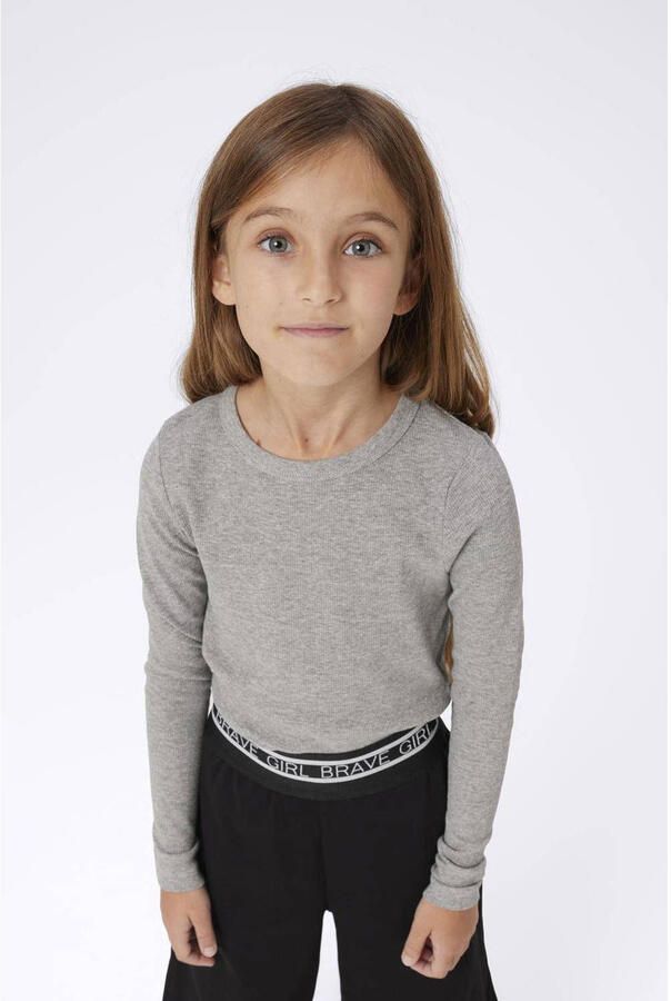 Name It Shirt met lange mouwen NKFNAKAL LS TOP NOOS in basisvorm en licht geribbelde kwaliteit - Foto 2