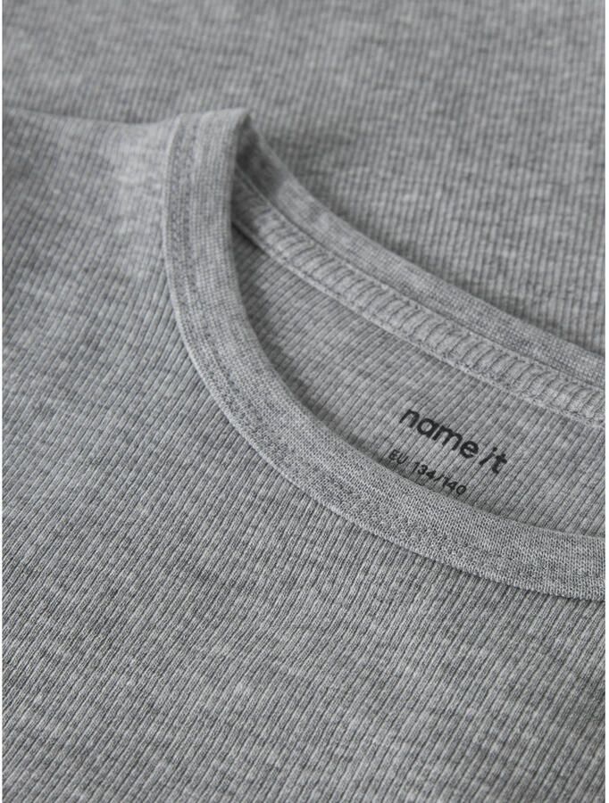 Name It Shirt met lange mouwen NKFNAKAL LS TOP NOOS in basisvorm en licht geribbelde kwaliteit - Foto 2