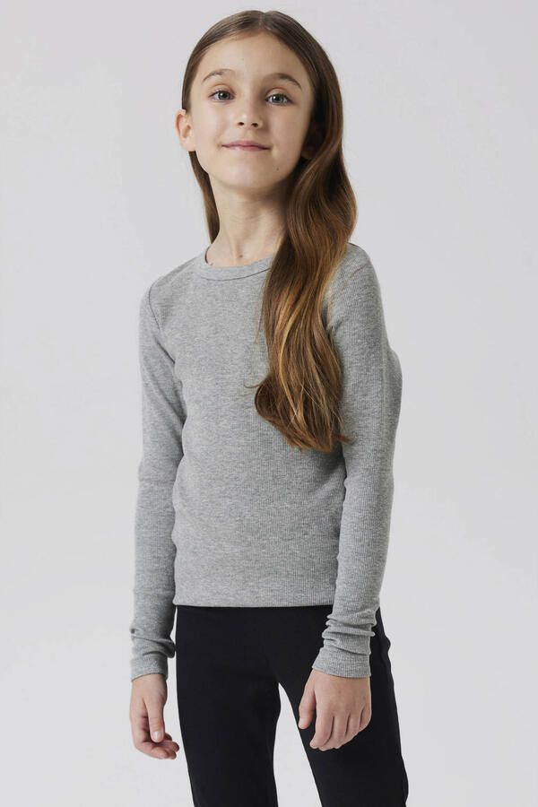 Name It Shirt met lange mouwen NKFNAKAL LS TOP NOOS in basisvorm en licht geribbelde kwaliteit - Foto 3