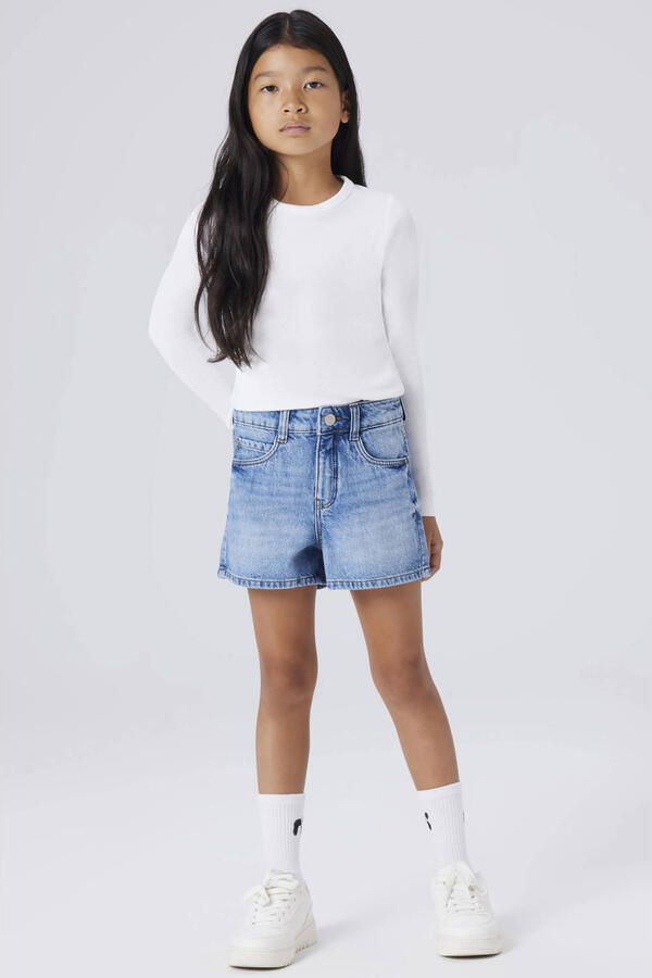 Name It Shirt met lange mouwen NKFNAKAL LS TOP NOOS in basisvorm en licht geribbelde kwaliteit - Foto 2