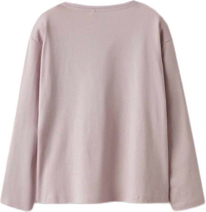 NAME IT KIDS longsleeve NKFVEEN set van 2 lila donkerblauw