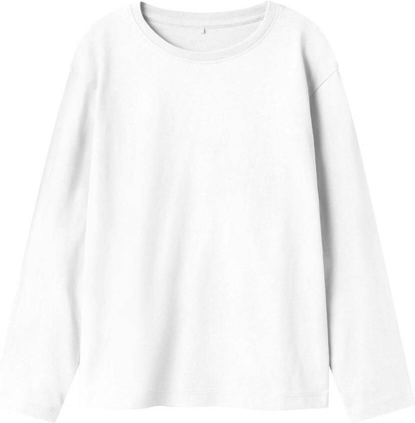 Name it KIDS longsleeve NKMVOBBO wit Jongens Katoen Ronde hals Effen 134 140 - Foto 3