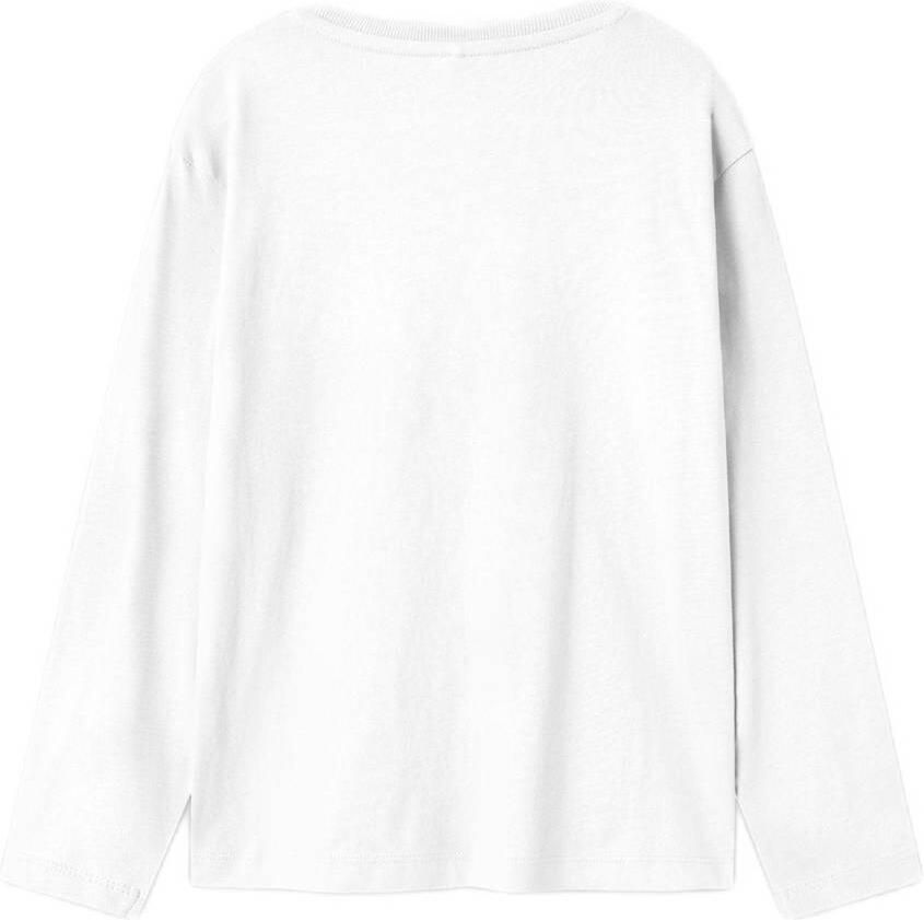 Name it KIDS longsleeve NKMVOBBO wit Jongens Katoen Ronde hals Effen 134 140