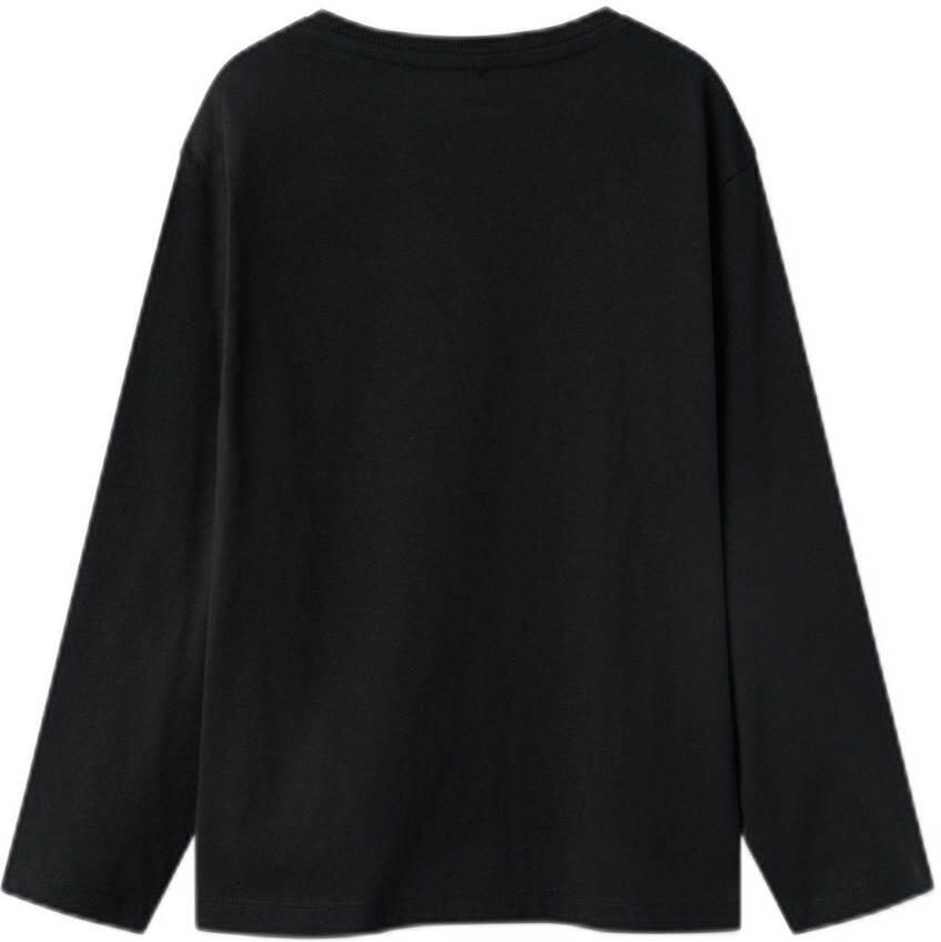 Name it KIDS longsleeve NKMVOBBO zwart Jongens Katoen Ronde hals Effen 134 140