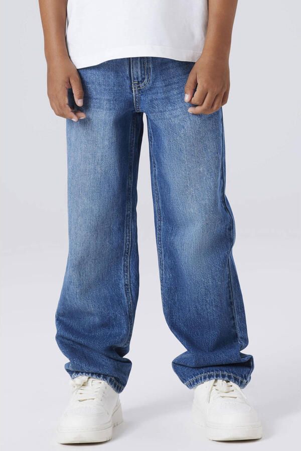 NAME IT KIDS loose fit jeans medium blue denim