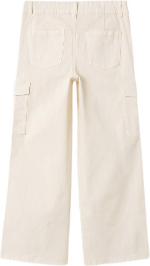 Name it KIDS loose fit jeans offwhite Broek Wit Meisjes Stretchdenim Effen 128 - Foto 3