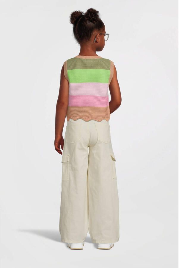 Name it KIDS loose fit jeans offwhite Broek Wit Meisjes Stretchdenim Effen 128 - Foto 2