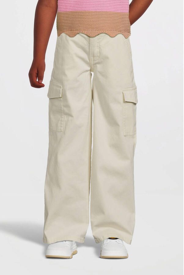 Name it KIDS loose fit jeans offwhite Broek Wit Meisjes Stretchdenim Effen 116 - Foto 2