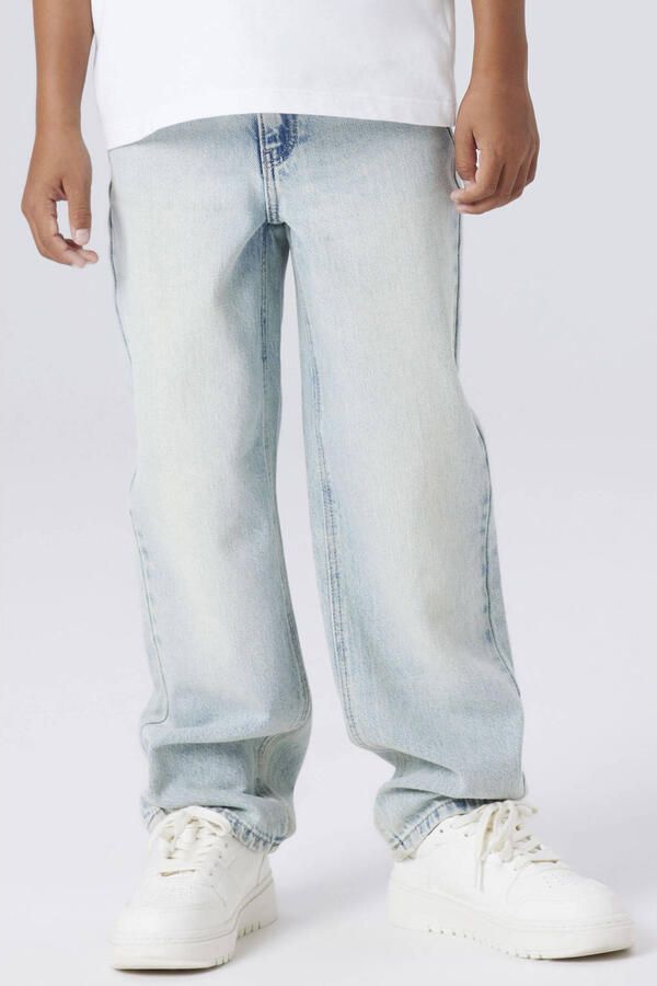 NAME IT KIDS loose fit jeans vintage light blue denim