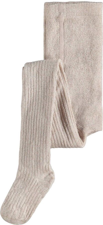 Name it KIDS maillot NKFPANTYHOSE met glitters beige Meisjes Viscose Bloemen 110 116 - Foto 3