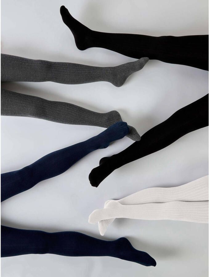 Name it KIDS maillot NKNPANTYHOSE -set van 2 donkerblauw Katoen 110 116