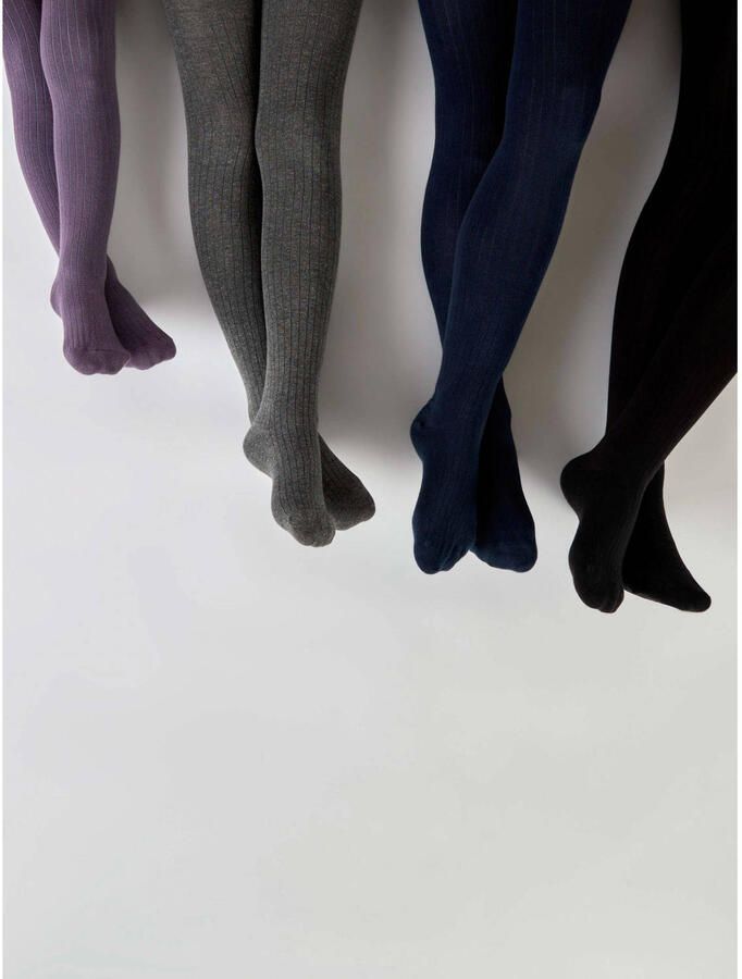 Name it KIDS maillot NKNPANTYHOSE set van 2 zwart Katoen 110 116 - Foto 3