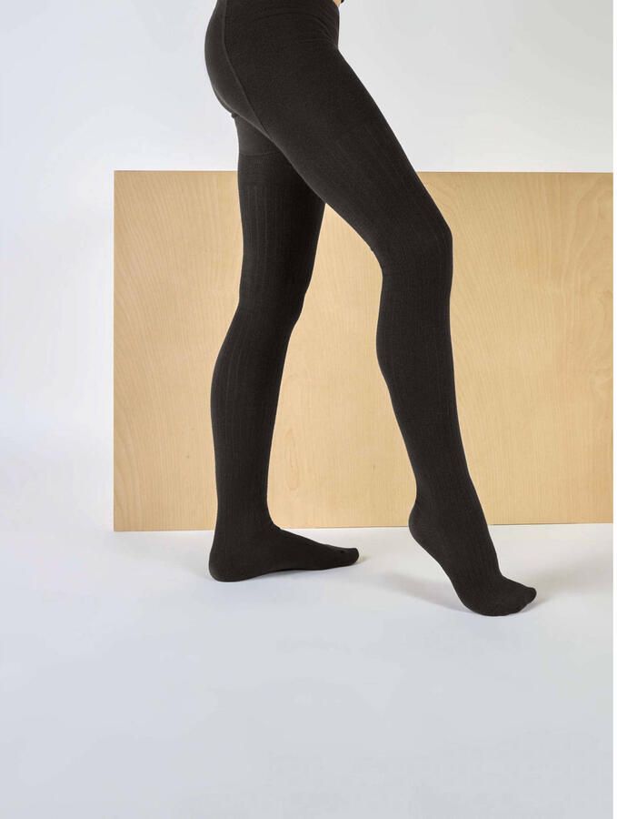 Name it KIDS maillot NKNPANTYHOSE set van 2 zwart Katoen 110 116