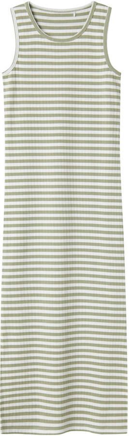 Name It Maxi-jurk NKFSURAJA XSL SL MAXI DRESS NOOS Katoenmix met stretch jersey zijsplitjes - Foto 3