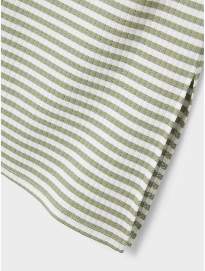 Name It Maxi-jurk NKFSURAJA XSL SL MAXI DRESS NOOS Katoenmix met stretch jersey zijsplitjes