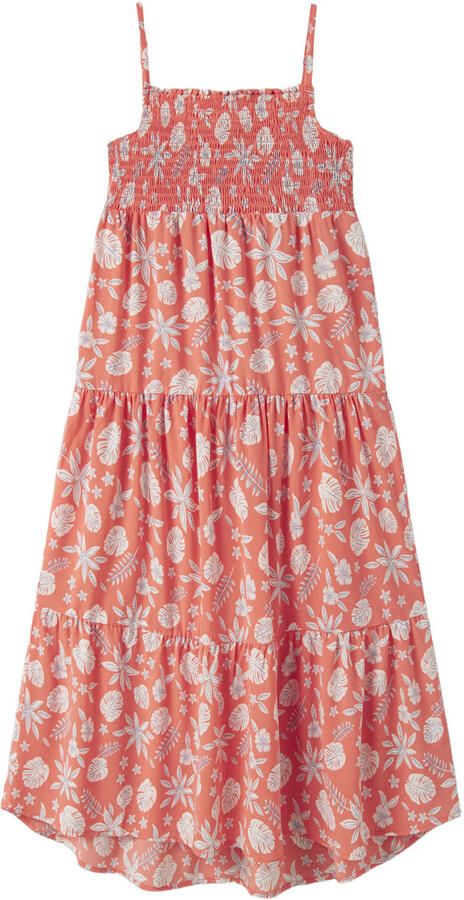 NAME IT KIDS maxi jurk koraaloranje