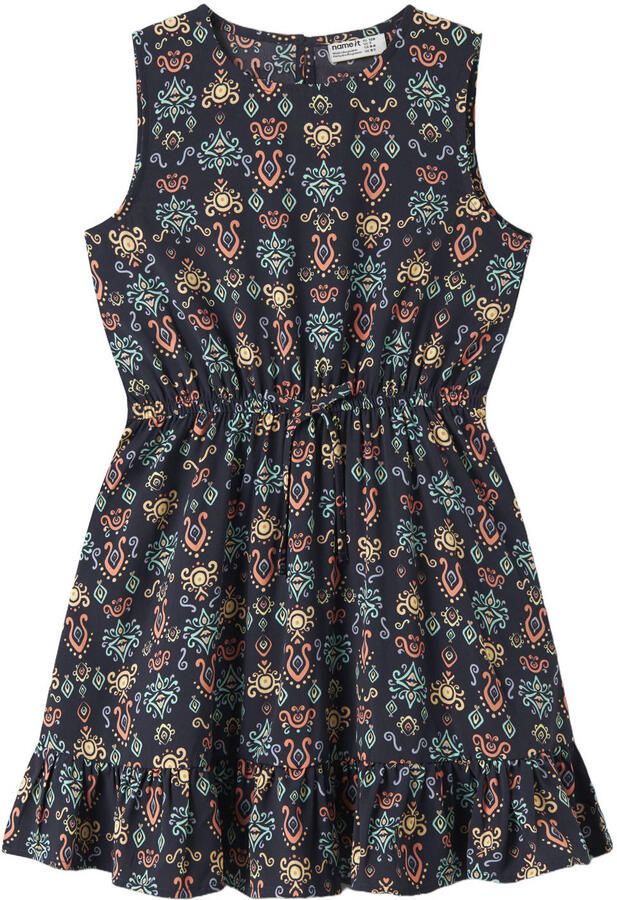 NAME IT KIDS midi jurk donkerblauw