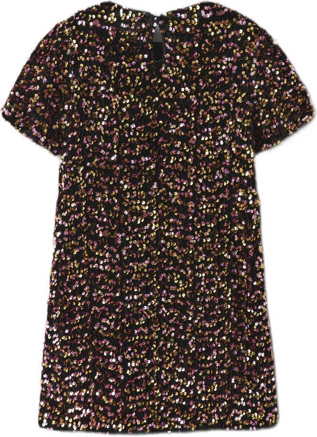 Name It Mini-jurk NKFRUNICA SS TUNIC met glinsterende pailletten