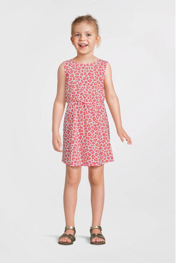 NAME IT KIDS midi jurk roze zalmroze wit - Foto 2