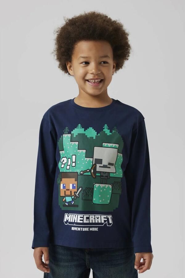 Name It Shirt met lange mouwen NKMAC MINECRAFT LS NREG TOP BOX NOOS BFU - Foto 3