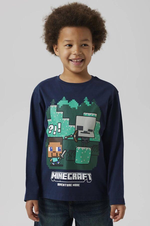 Name It Shirt met lange mouwen NKMAC MINECRAFT LS NREG TOP BOX NOOS BFU - Foto 2