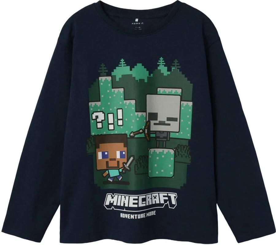 Name It Shirt met lange mouwen NKMAC MINECRAFT LS NREG TOP BOX NOOS BFU - Foto 2