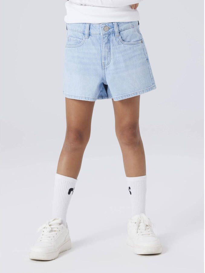 NAME IT KIDS mom short light blue denim