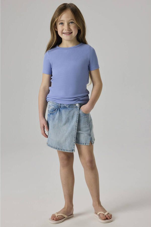NAME IT KIDS mouwloze top rib gebreid lila - Foto 2