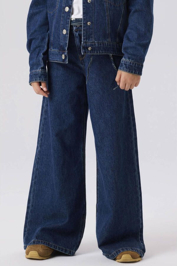 NAME IT KIDS NKFBELLA wide leg jeans dark blue denim