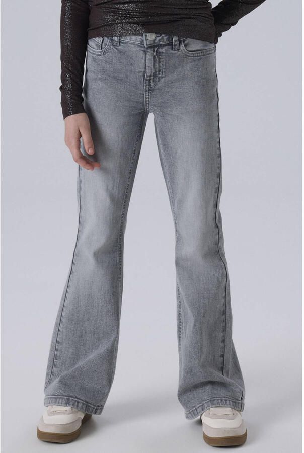 NAME IT KIDS NKFPOLLY flared jeans grijs