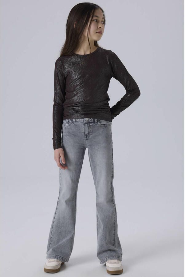 NAME IT KIDS NKFPOLLY flared jeans grijs - Foto 3