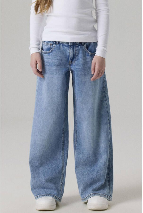 NAME IT KIDS NKFROSE wide leg jeans blauw