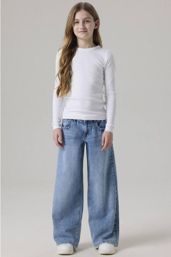 NAME IT KIDS NKFROSE wide leg jeans blauw - Foto 2
