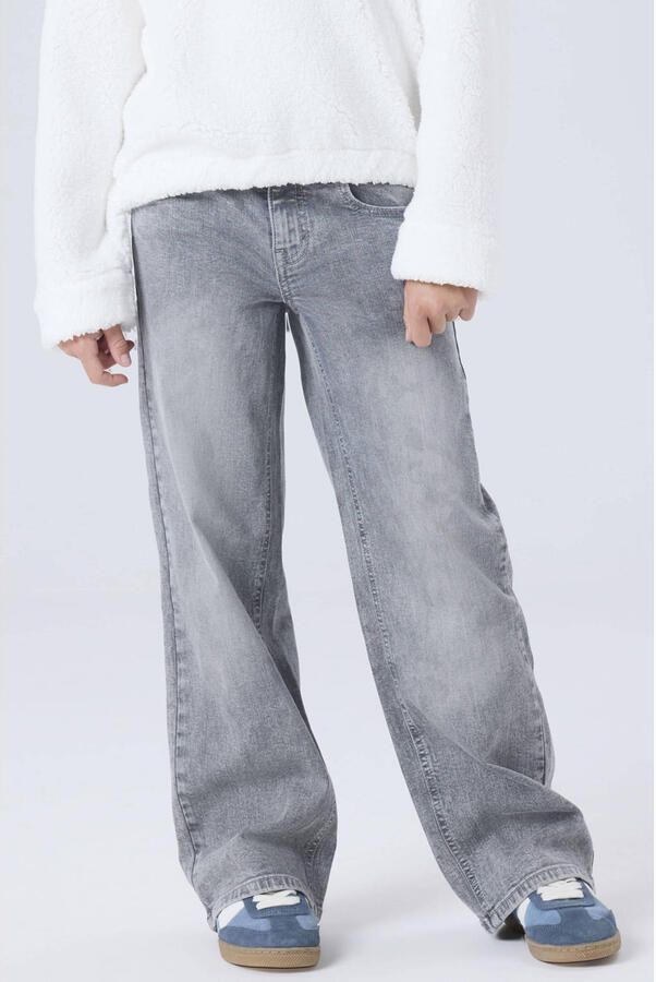 NAME IT KIDS NKFROSE wide leg jeans grijs