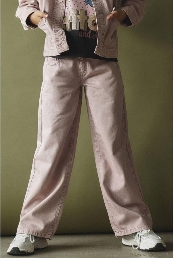 NAME IT KIDS NKFROSE wide leg jeans paars