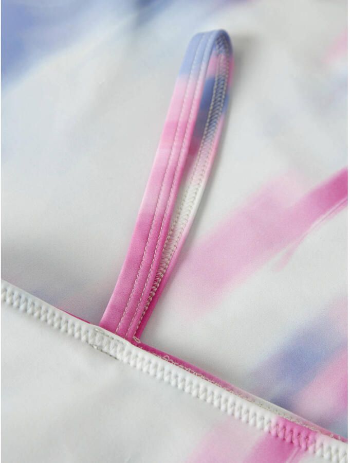 NAME IT KIDS one shoulder bikini blauw roze wit - Foto 2