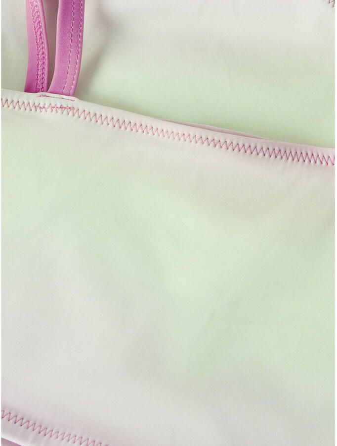 NAME IT KIDS one shoulder bikini roze groen - Foto 2