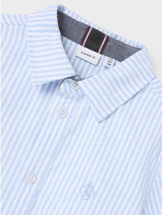 Name It Overhemd met korte mouwen NKMNEWSA SS SHIRT NOOS Katoen normaal gesneden