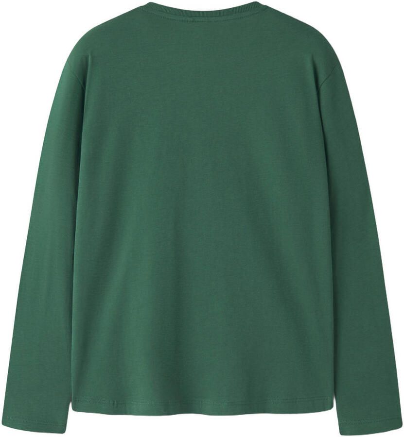 NAME IT KIDS oversized longsleeve met print groen - Foto 2