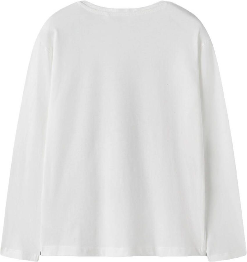 NAME IT KIDS oversized longsleeve met print wit Jongens Katoen Ronde hals - Foto 2